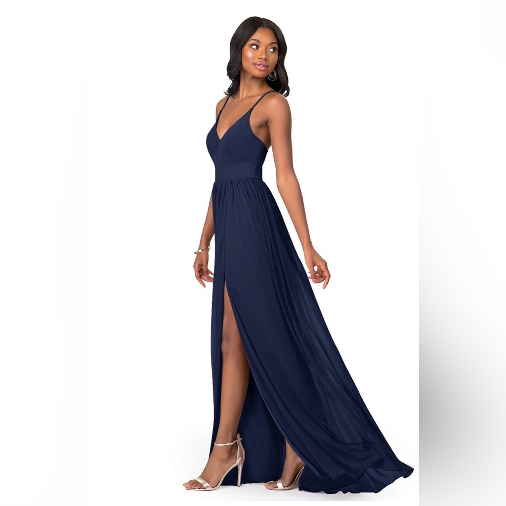 Azazie Kiri Dark Navy Dress